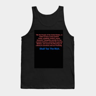 We The People Tax The Rich Tank Top